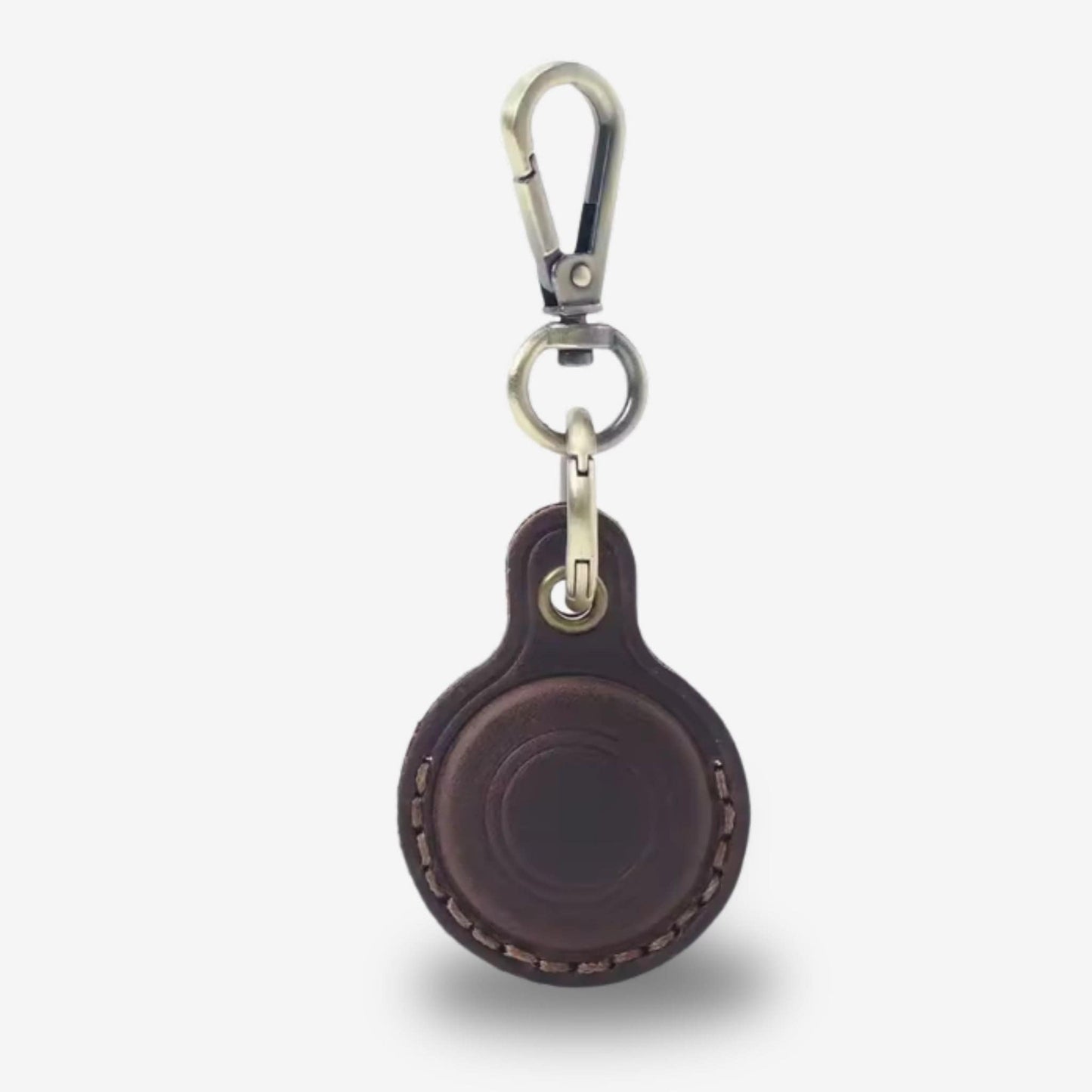 Porte Clés GPS <br> Ton Café Rétro en Cuir Haute Qualité