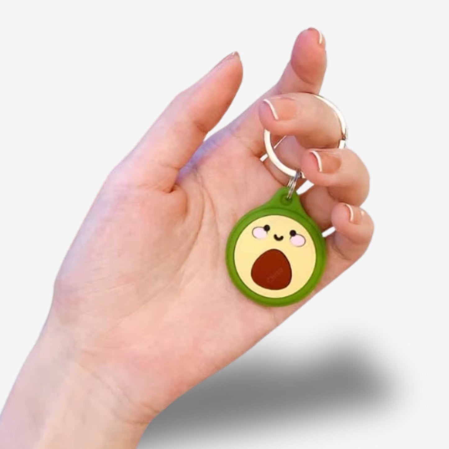 Traceur GPS Enfant <br> Avocat Content en Porte-Clés Silicone Mignon