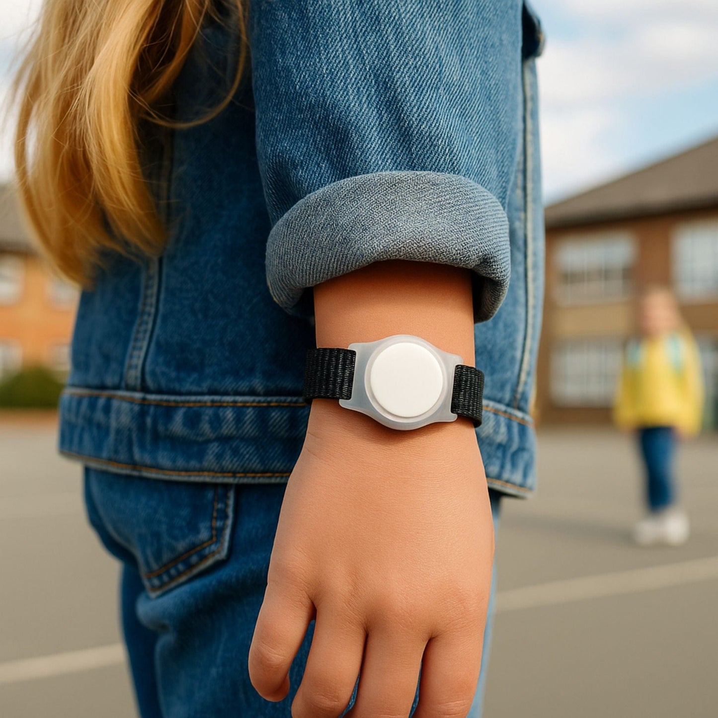 Traceur GPS Enfant <br> Bracelet Montre Noir Discret avec Compartiment Caché