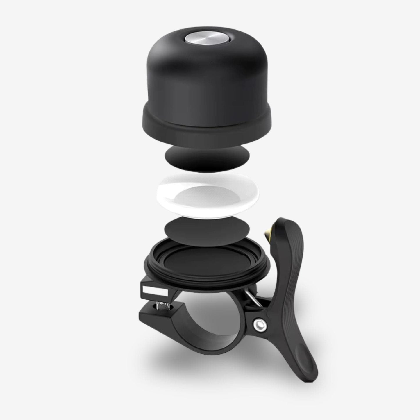 Traceur GPS Vélo <br> Sonnette en Alliage avec Compartiment Étanche pour Balise GPS Cachée