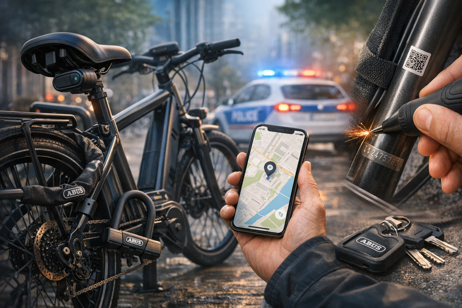 Accessoires pour retrouver son vélo 