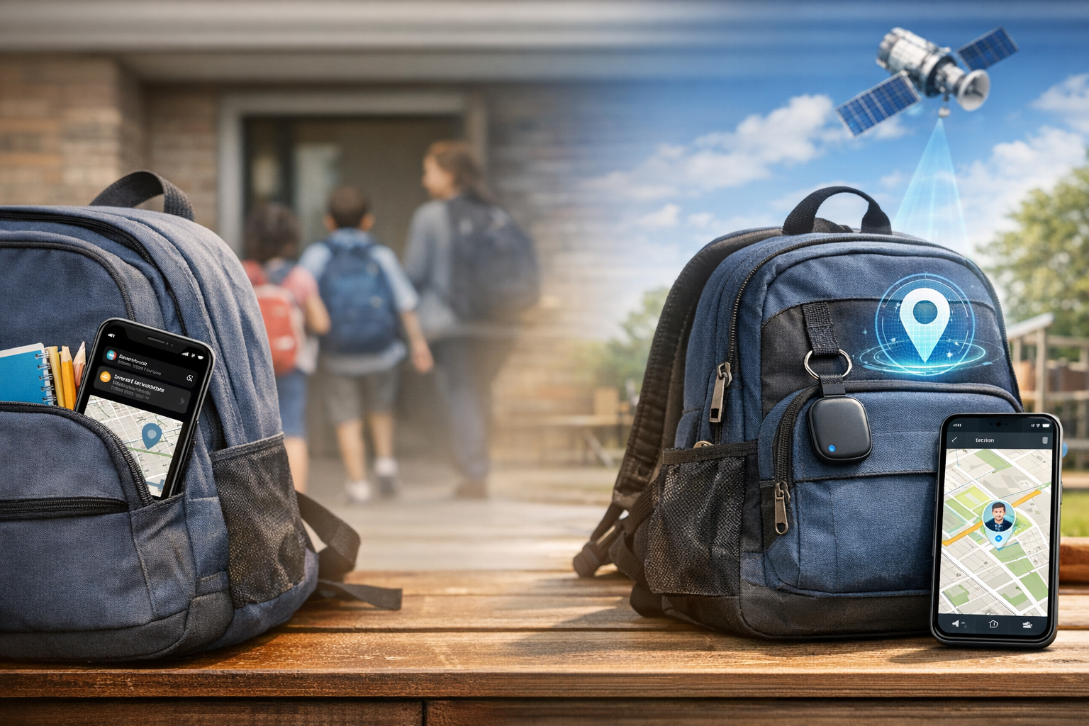 Équipement scolaire - smartphone versus traceur GPS pour enfants