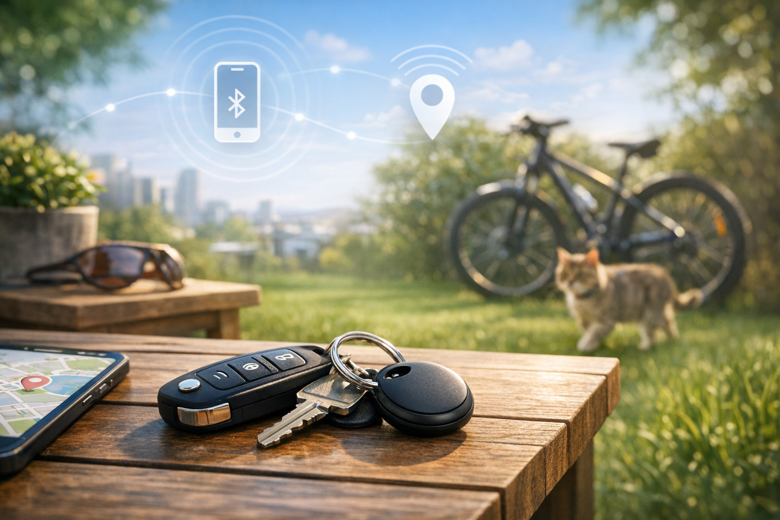 Localisation de clés sans abonnement