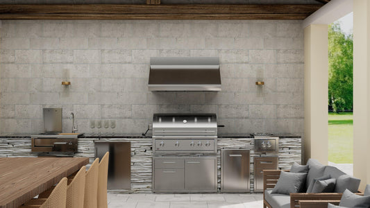 XO APPLIANCE XOGRILL42L 42" Grill 4 Burner with Rotiss Burner LP in Stainless Steel - XOGRILL42L