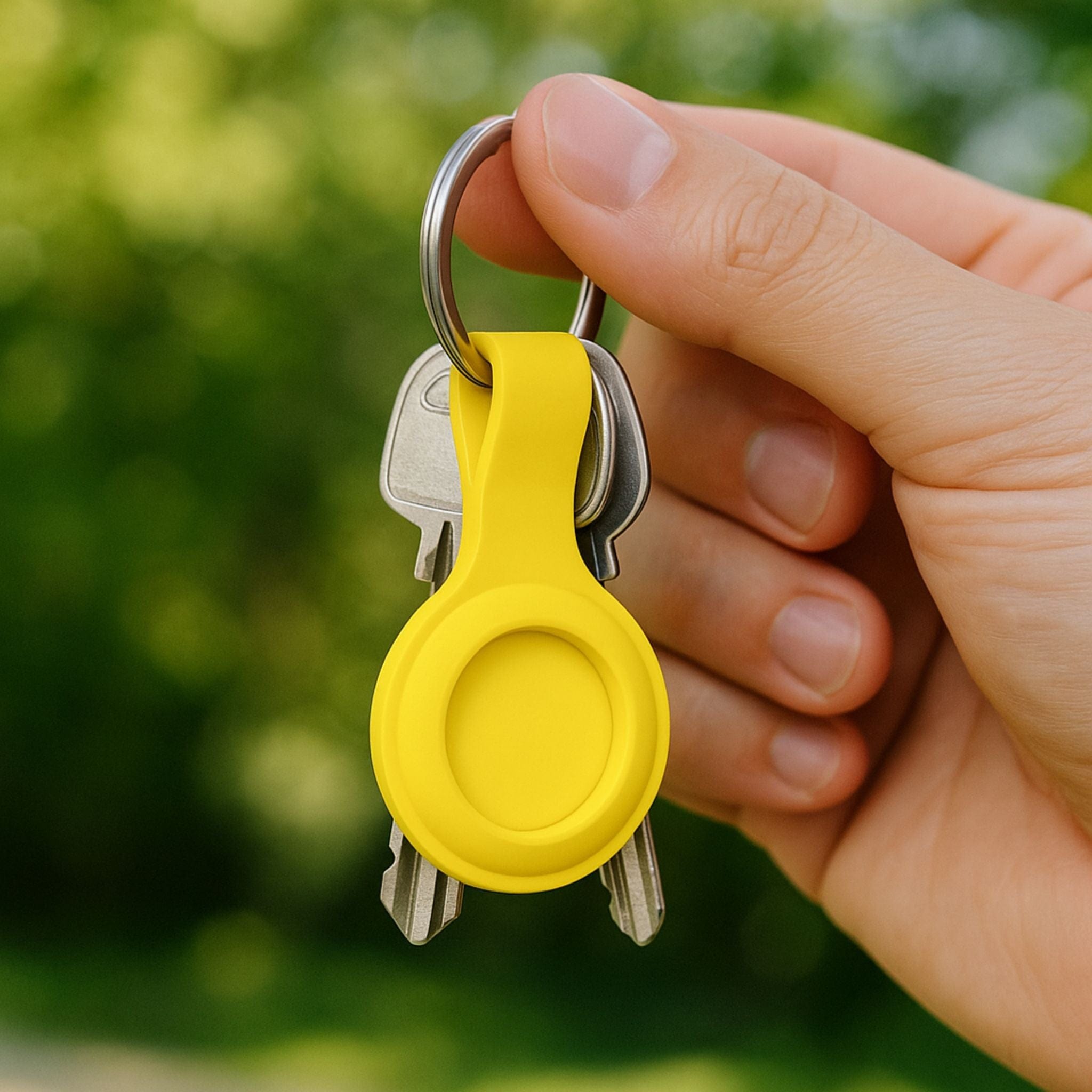 Porte-clés Silicone Minimaliste pour Tag Bluetooth