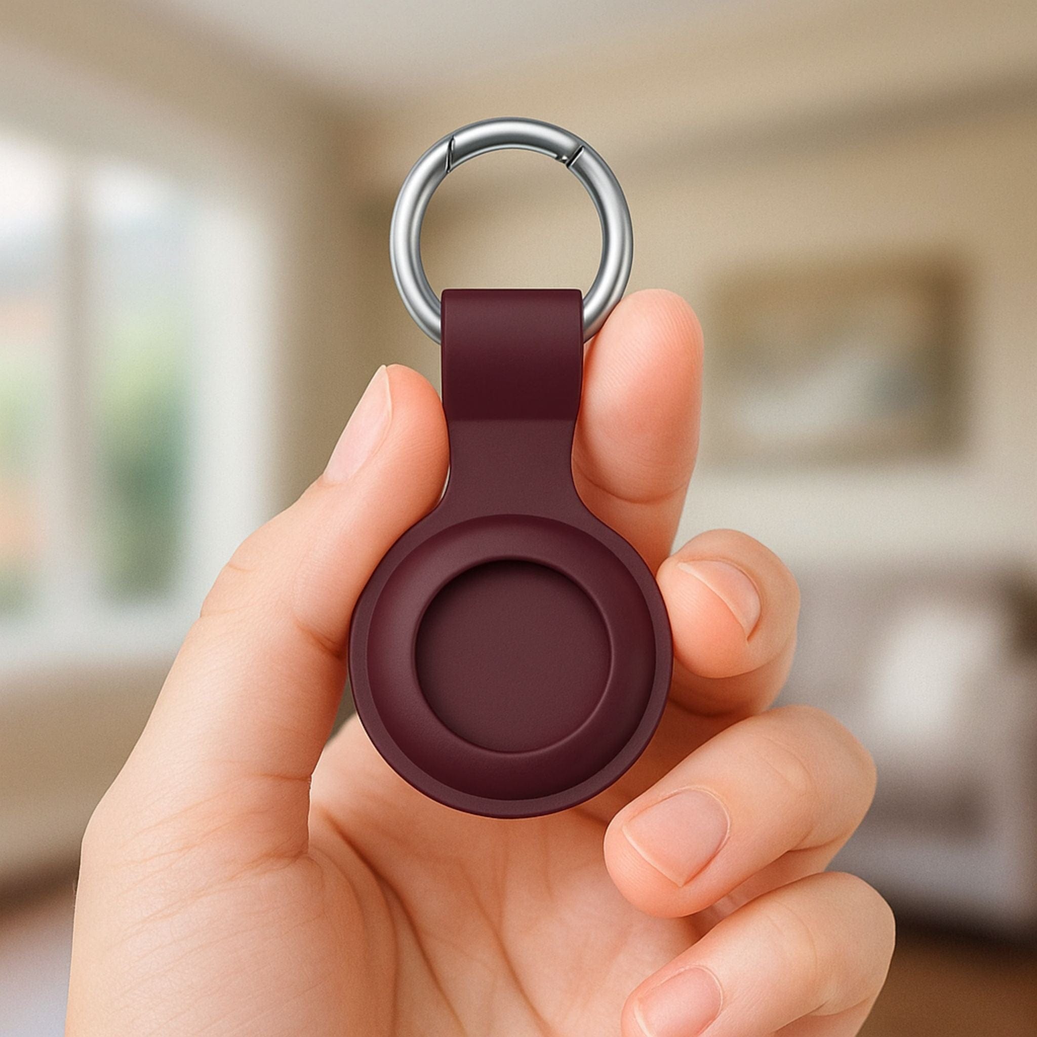 Porte-clés Silicone Minimaliste pour Tag Bluetooth