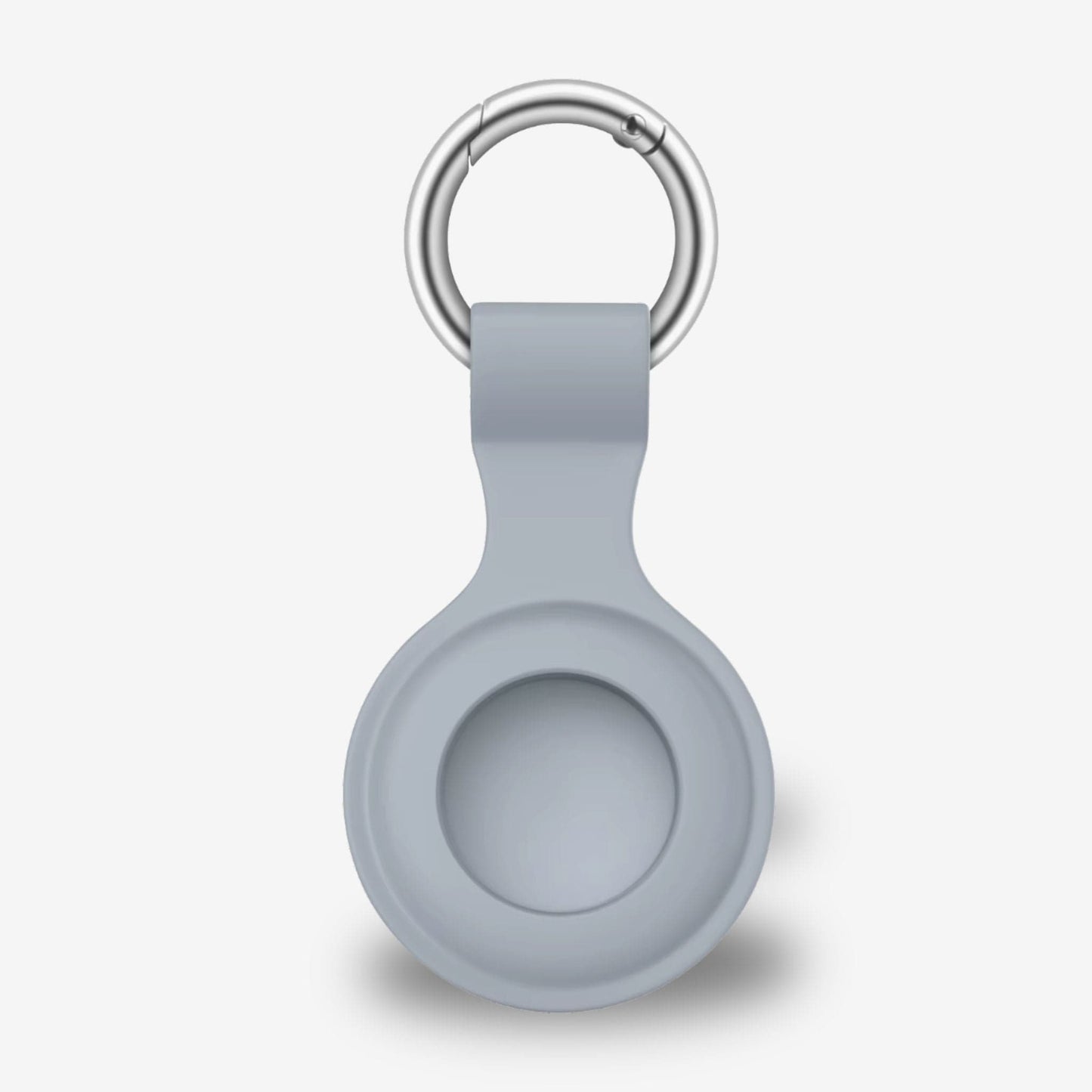 Porte Clés GPS <br> Ton Gris-Bleu Discret en Silicone