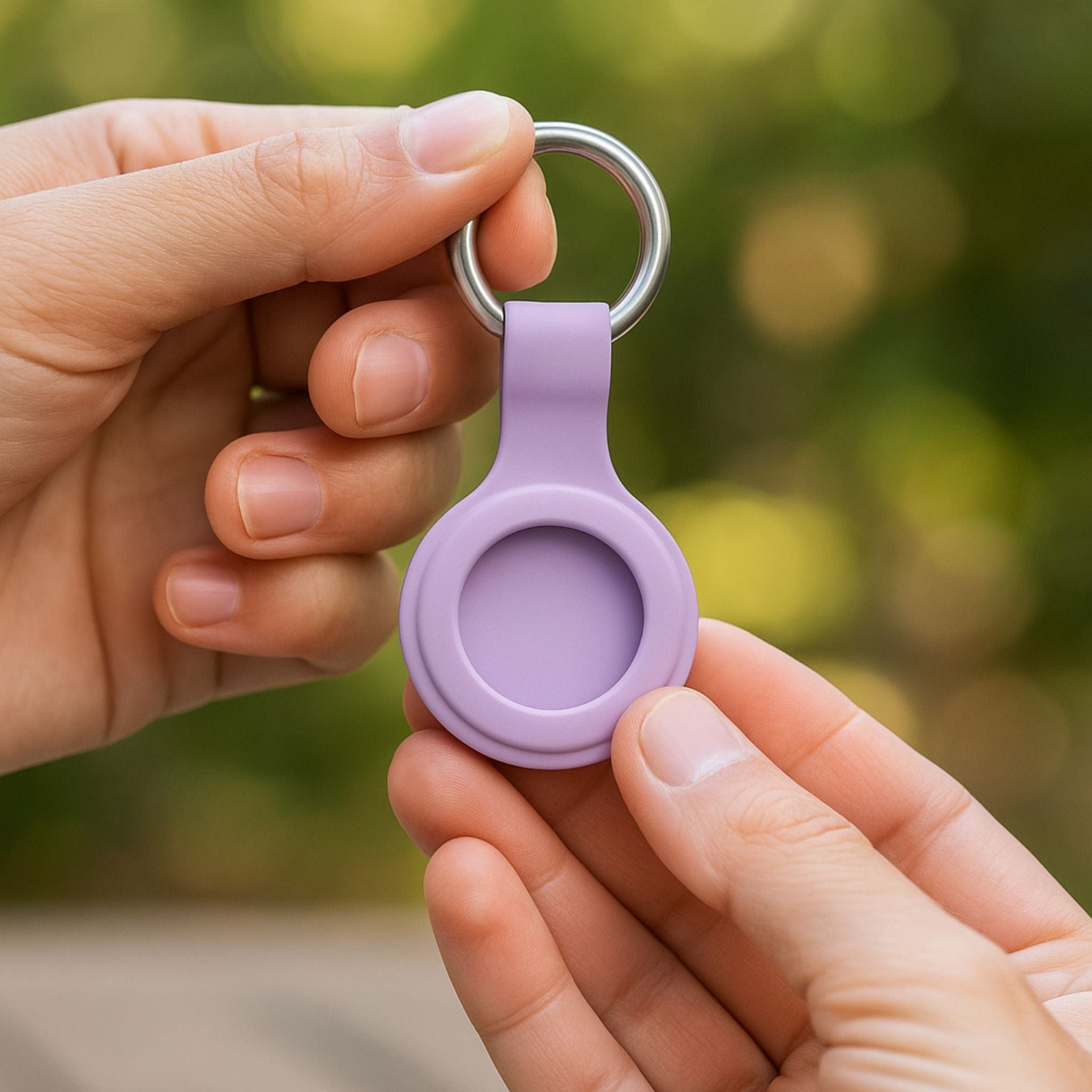 Porte-clés Silicone Minimaliste pour Tag Bluetooth