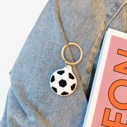 Traceur GPS Enfant <br> Ballon de Foot Classique, Porte-Clés en Silicone