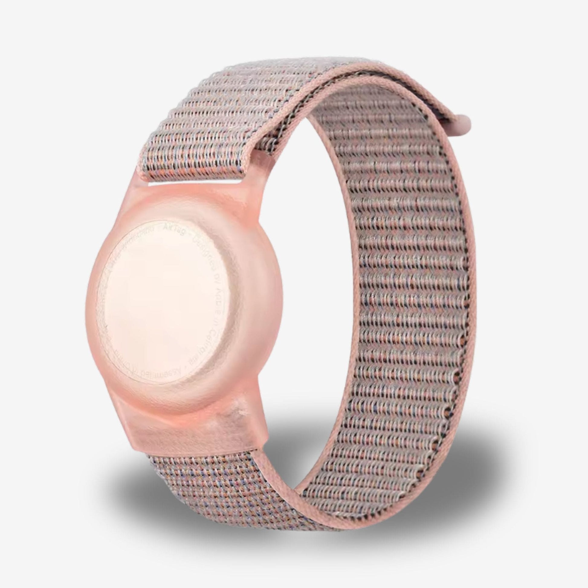 Traceur GPS Enfant <br> Bracelet Rose Nylon avec Cachette GPS Discrète