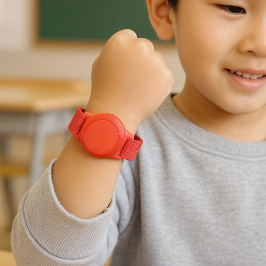 Traceur GPS Enfant <br> Bracelet Rouge Style Montre avec Compartiment Invisible