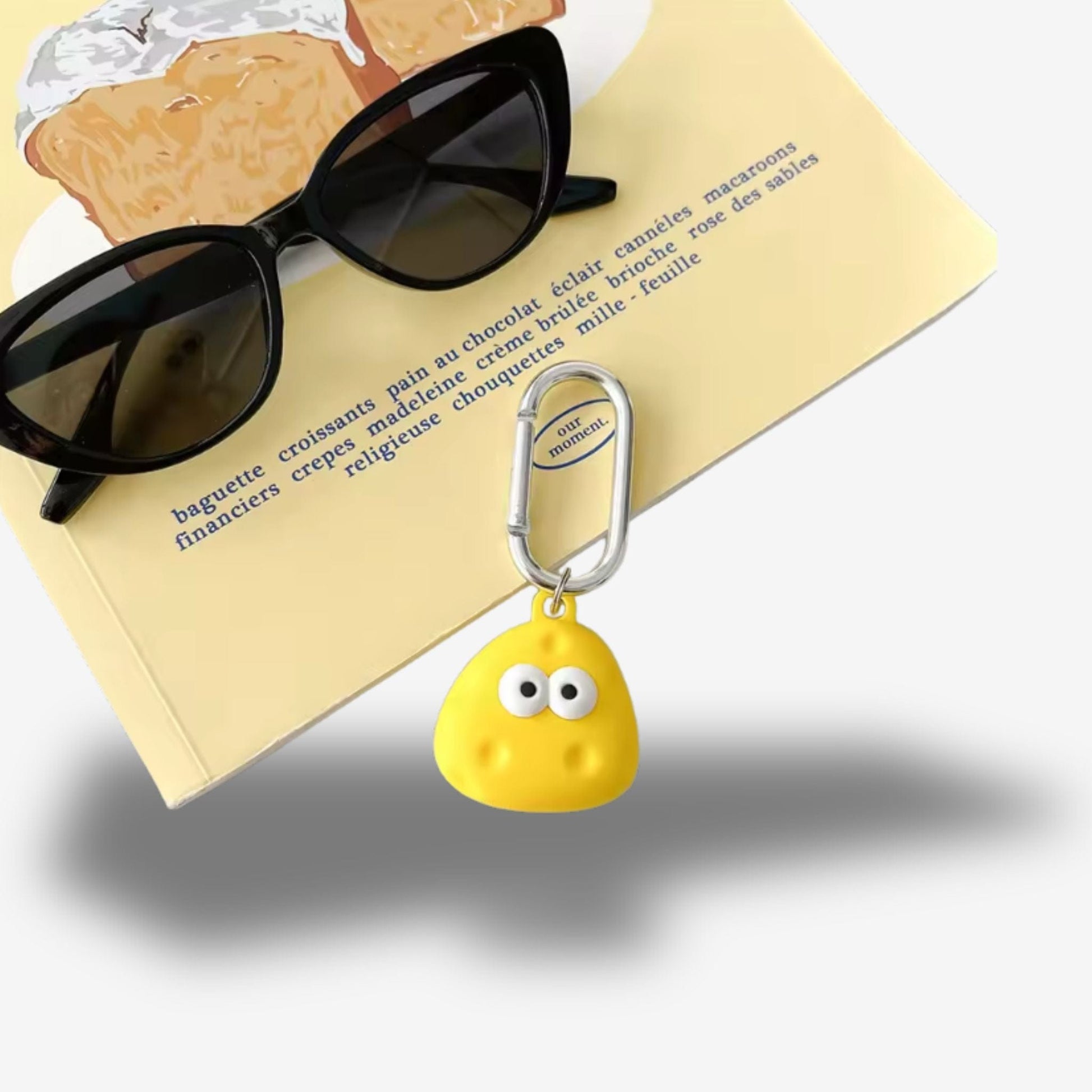Traceur GPS Enfant <br> Éponge Jaune Amusante en Silicone, avec Mousqueton Intégré