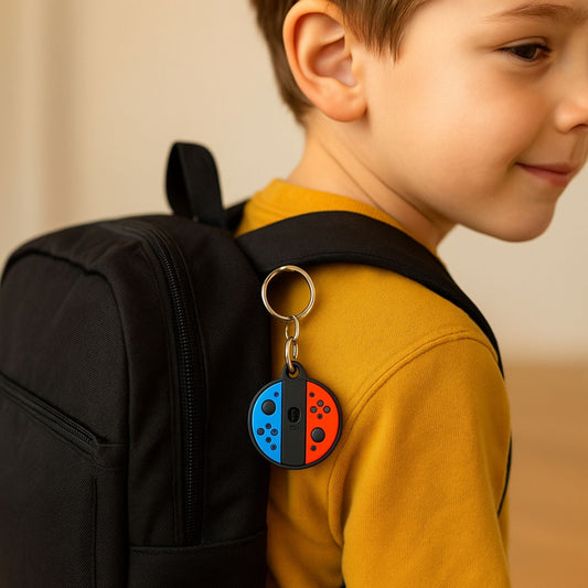 Traceur GPS Enfant <br> Manette de Console en Porte-Clés Silicone Gamer