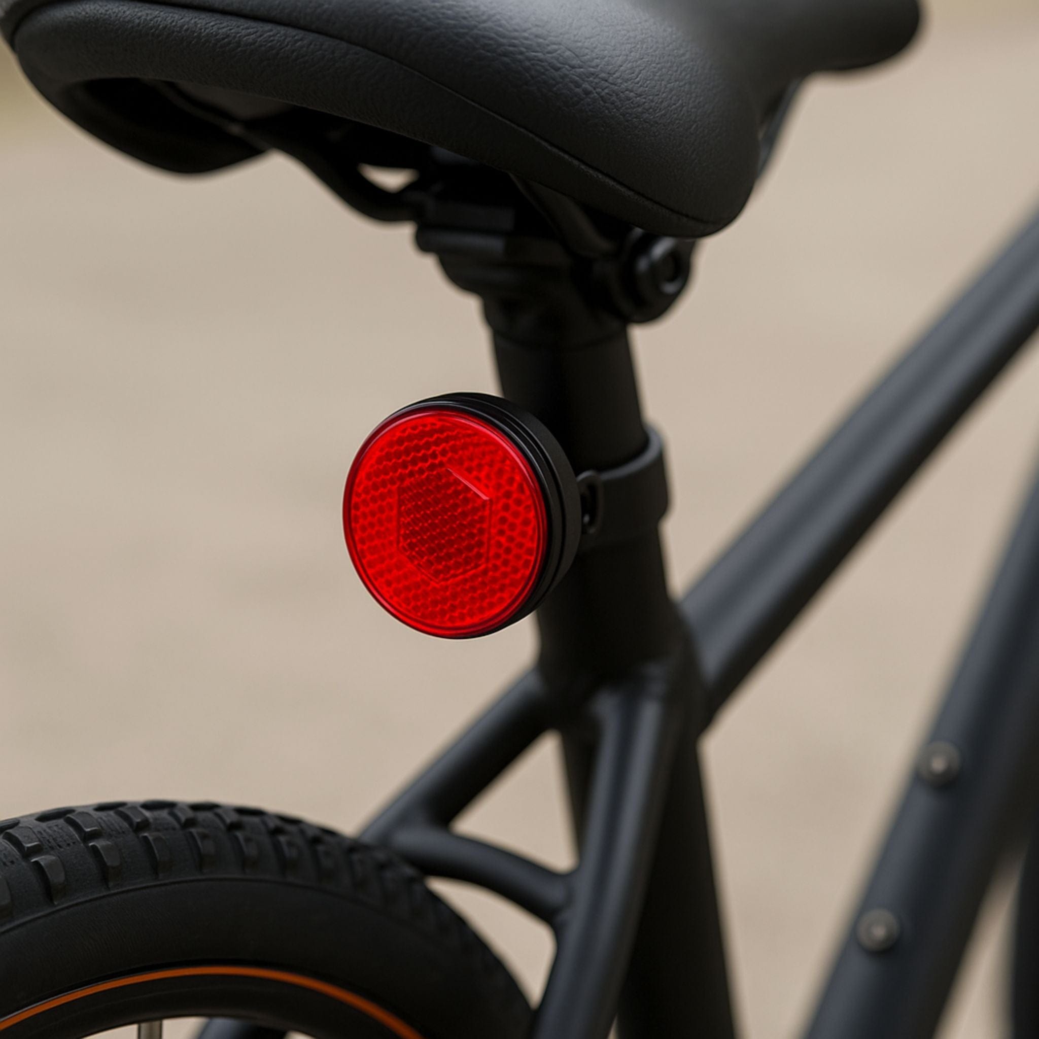Traceur GPS Vélo <br> Feu Arrière Rouge Réfléchissant avec Support Caché pour Balise GPS