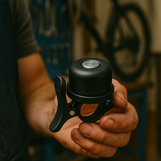 Traceur GPS Vélo <br> Sonnette en Alliage avec Compartiment Étanche pour Balise GPS Cachée